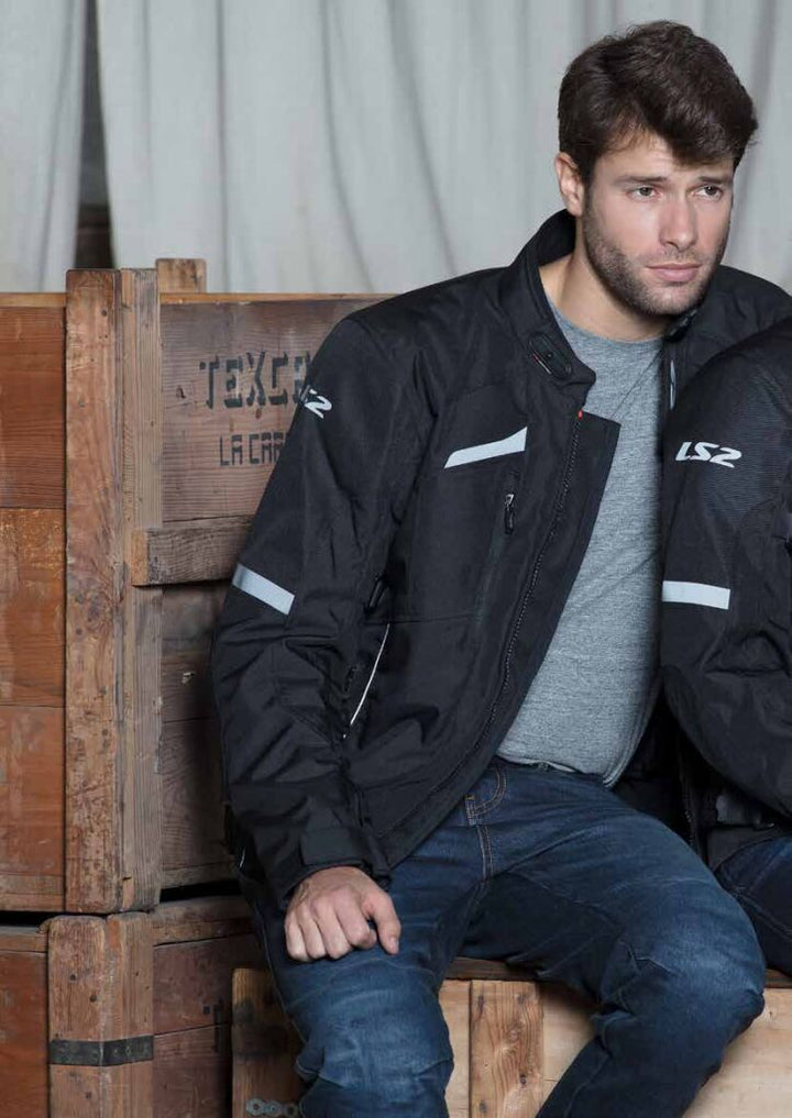 Giubbotto Moto Tecnico Sportivo LS2 Serra Evo Man Nero