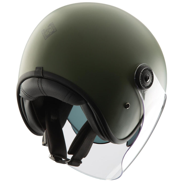 Casco jet EL' FAST Tucano Urbano - Verde Airborne Opaco - Doppia Visiera