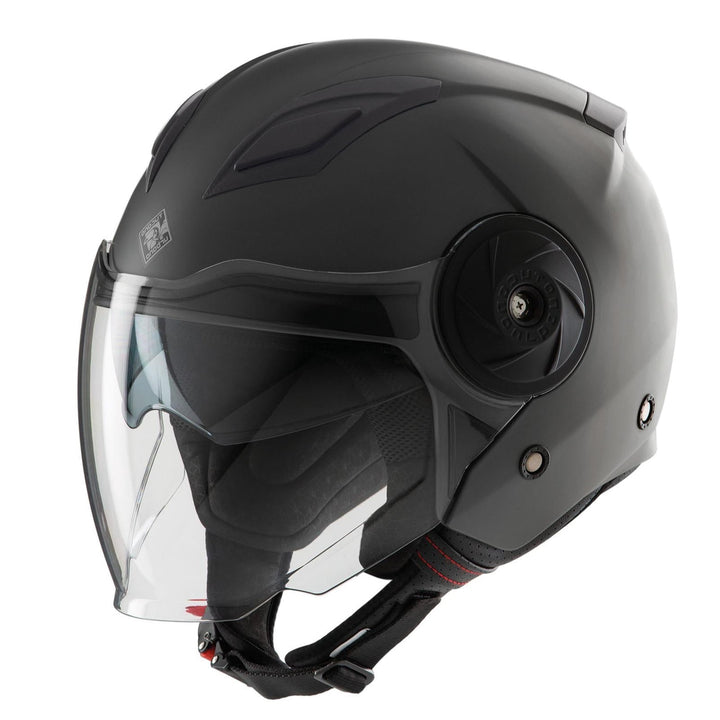 Casco jet EL' CITY Tucano Urbano - Nero Opaco - Doppia Visiera