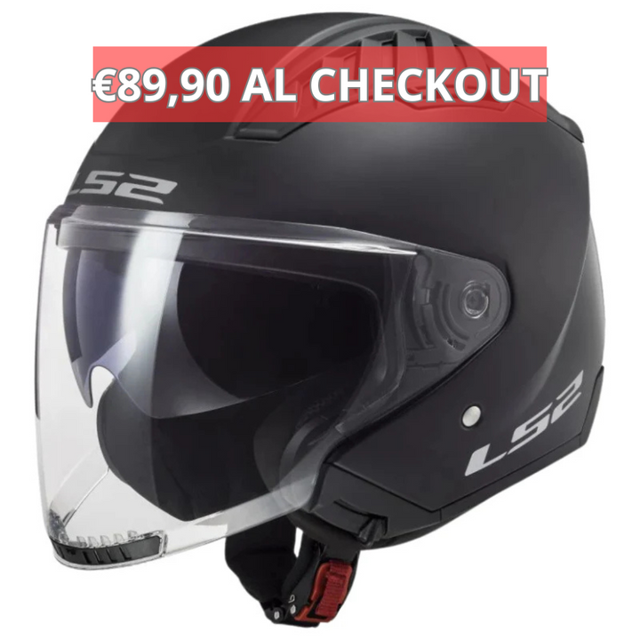 Casco Jet LS2 Copter II - Nero Opaco