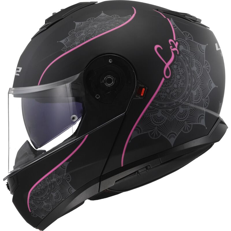 Casco Modulare LS2 Strobe II - Lux - Matt Black Pink