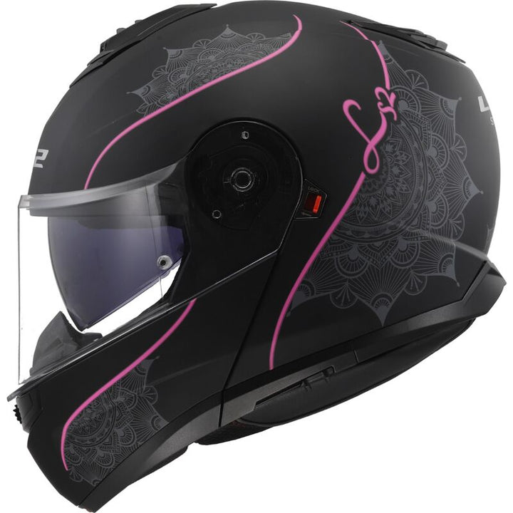 Casco Modulare LS2 Strobe II - Lux - Matt Black Pink