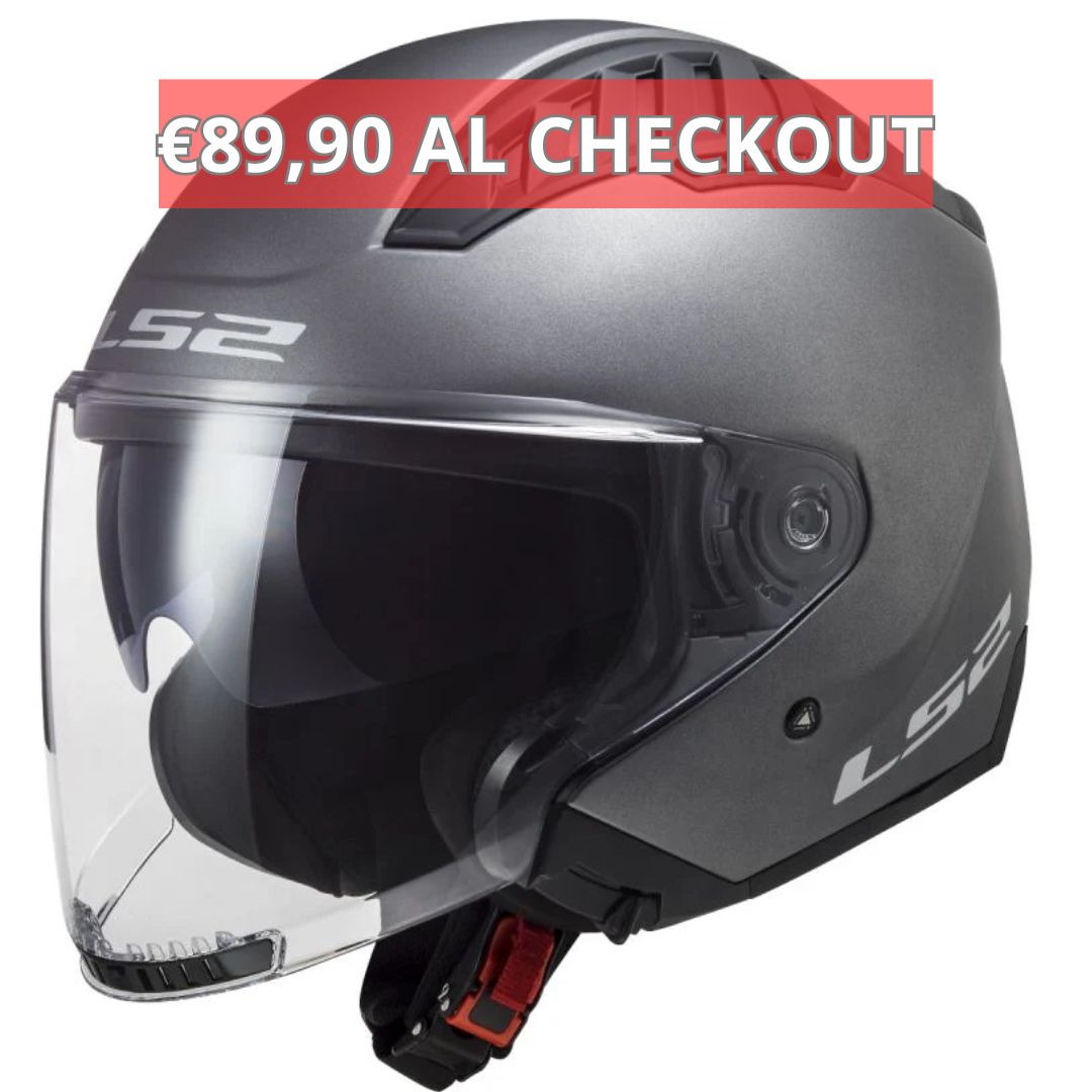 Casco Jet LS2 Copter II - Titanio Opaco