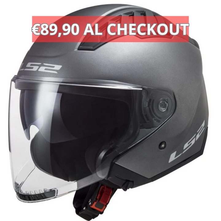 Casco Jet LS2 Copter II - Titanio Opaco