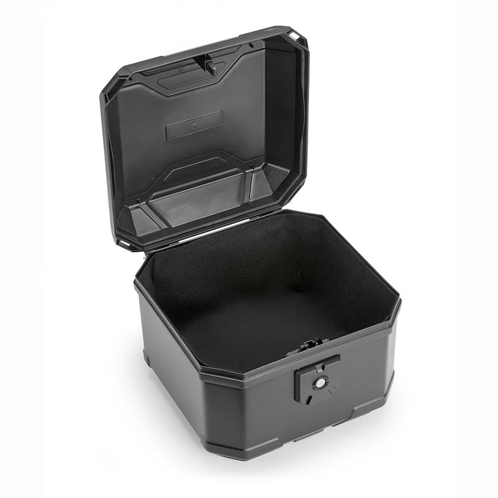Bauletto MONOLOCK® 38 Lt, con sistema di sgancio dall'interno. Comprensivo di piastra e kit universale