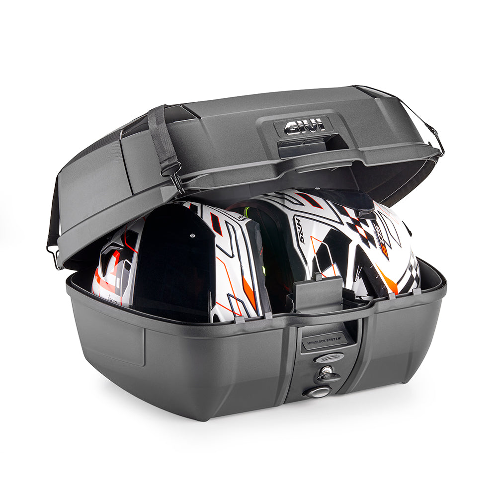 Bauletto Givi B45B+ 45L Monolock - con piastra schienalino rete universale per moto e scooter