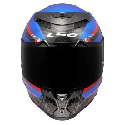 Casco Integrale LS2 - Dragon Trax Blu Rosso Carbon