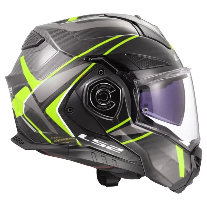 Casco Modulare LS2 - Advant x Carbon Future II Gloss Yellow