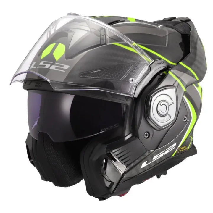 Casco Modulare LS2 - Advant x Carbon Future II Gloss Yellow