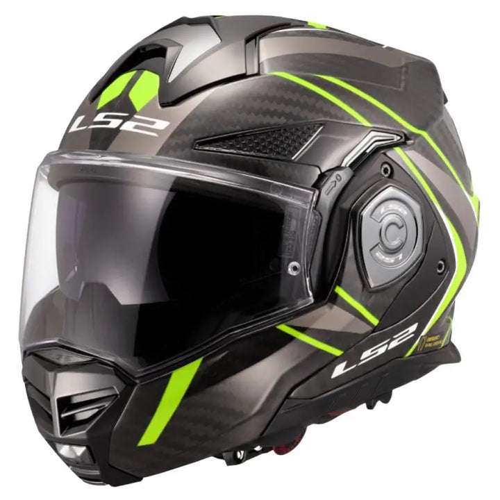 Casco Modulare LS2 - Advant x Carbon Future II Gloss Yellow