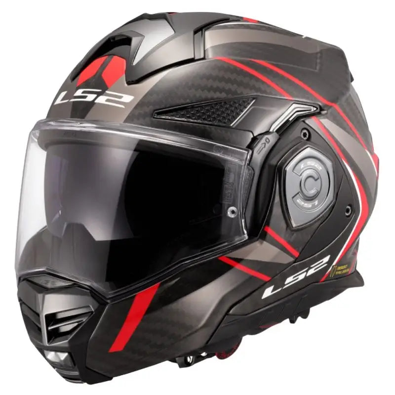 Casco Modulare LS2 - Advant x Carbon Future II Gloss Red