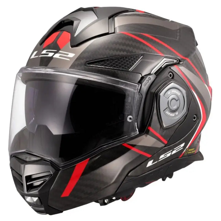 Casco Modulare LS2 - Advant x Carbon Future II Gloss Red