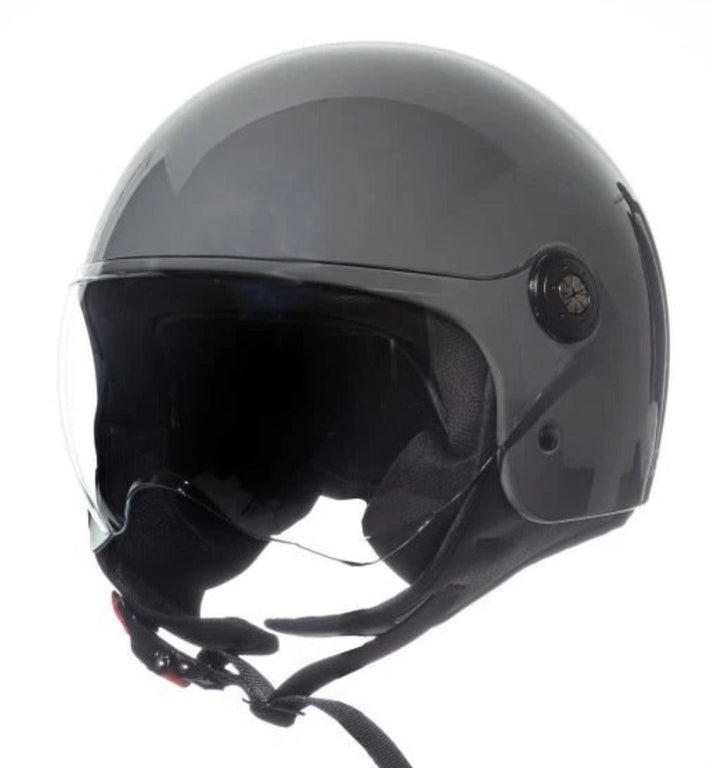 Casco Demi-Jet Jfm -  900GR - Grigio Lucido