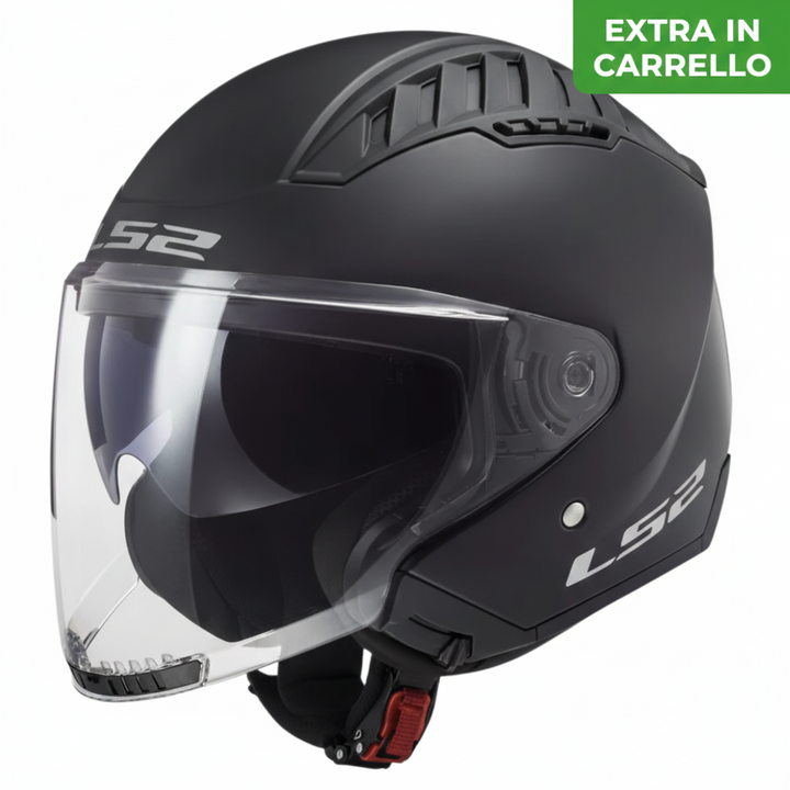 Casco Jet LS2 Copter II - Nero Opaco