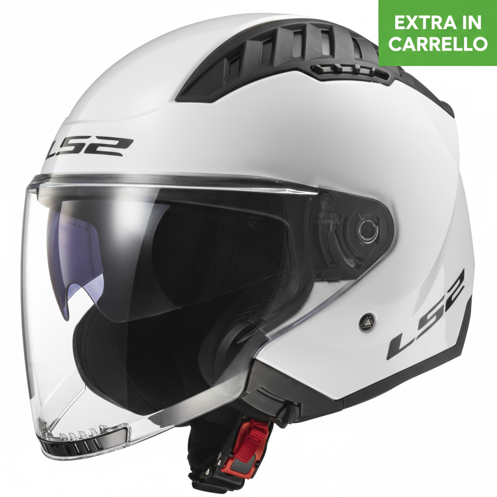 Casco Jet LS2 Copter II - Bianco Lucido