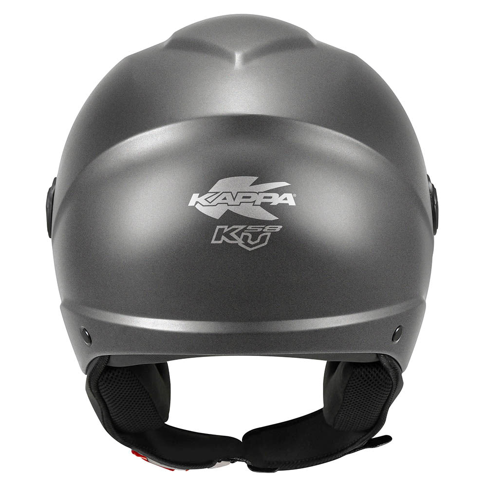 Casco Demi-Jet Kappa KV58 - Titanio Opaco