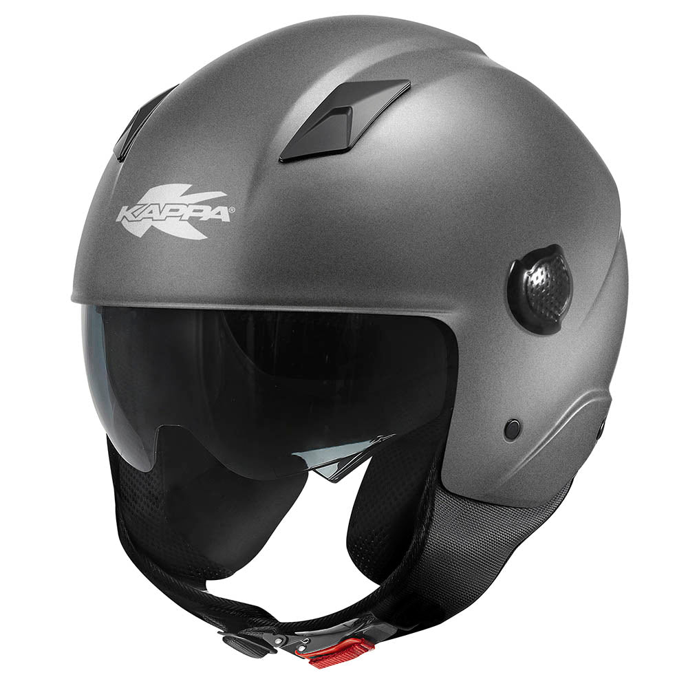 Casco Demi-Jet Kappa KV58 - Titanio Opaco