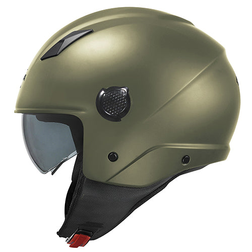 Casco Demi-Jet Kappa KV58 Verde Militare
