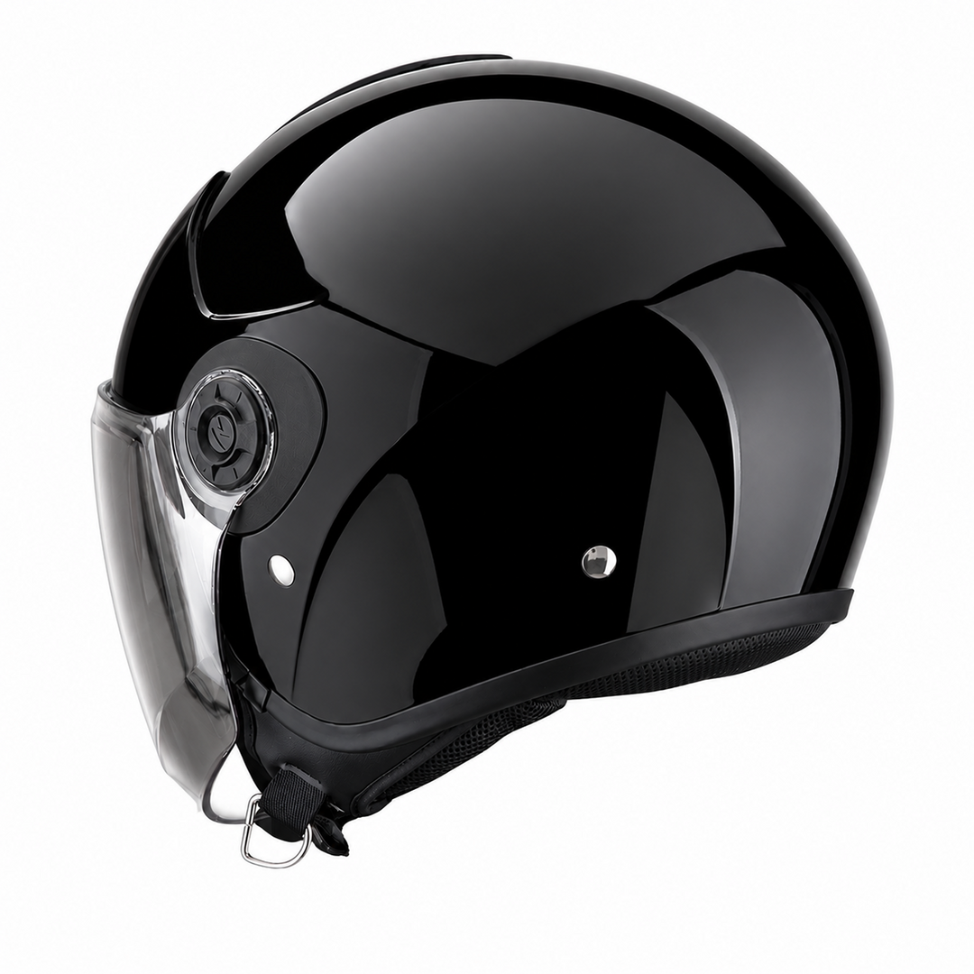 Casco Jet Scorpion Exo City II Solid Nero Lucido