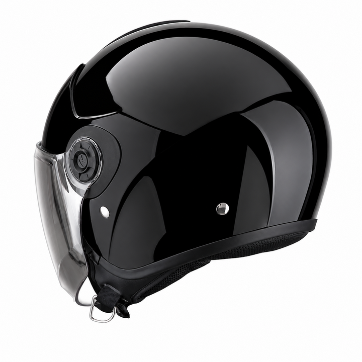 Casco Jet Scorpion Exo City II Solid Nero Lucido