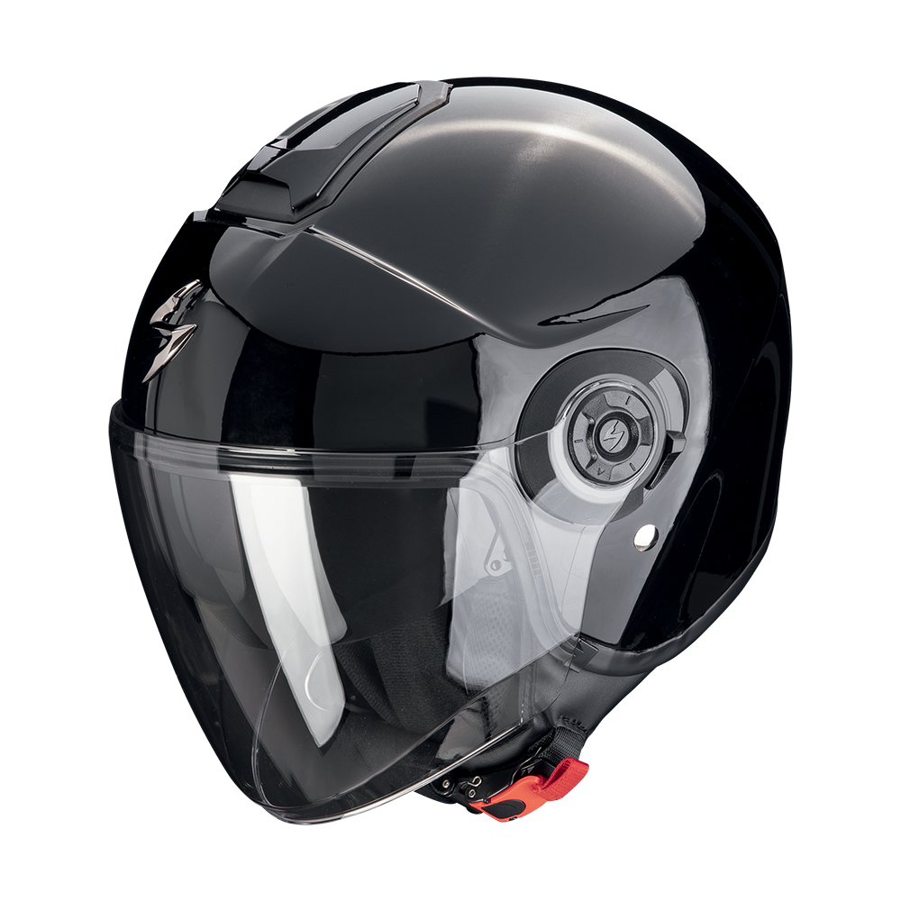 Casco Jet Scorpion Exo City II Solid Nero Lucido