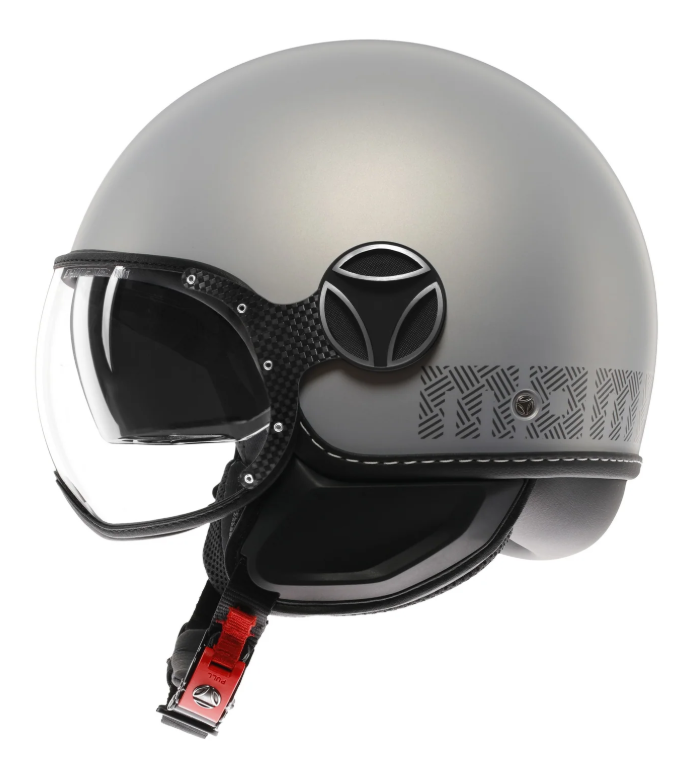 Casco Jet MomoDesign - Fgtr Evo - Hip Opaco Grigio Cerulean Grey