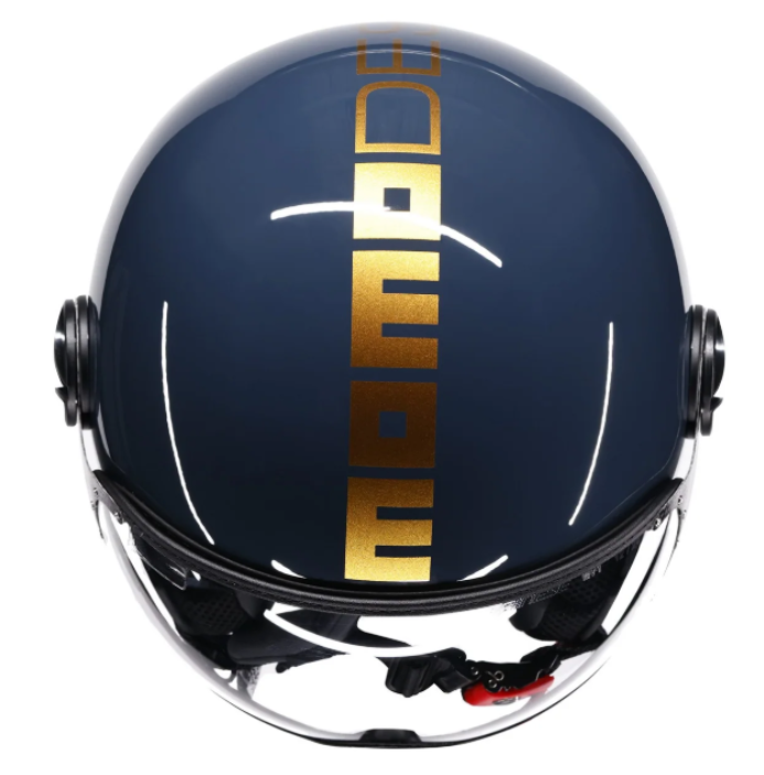 Casco Jet MomoDesign - Fgtr Classic - Flip Brass Oro