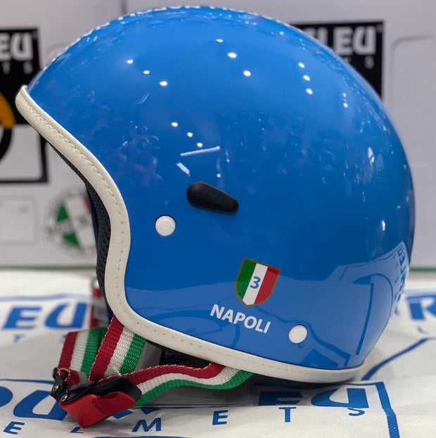 Casco Napoli Campione D'Italia 2023 -  Demi-jet Omologato