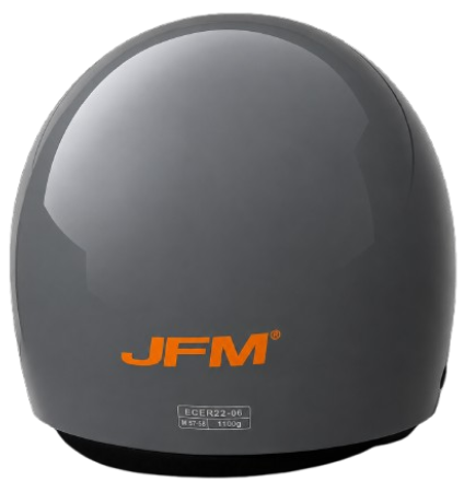 Casco Demi-Jet Jfm -  900GR - Grigio Lucido