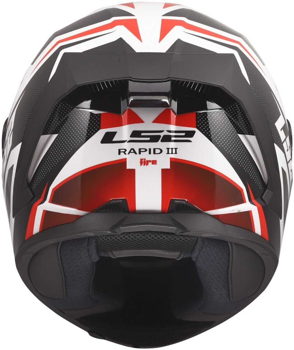 Casco Integrale LS2 Rapid III - XTREM - Bianco Nero Rosso