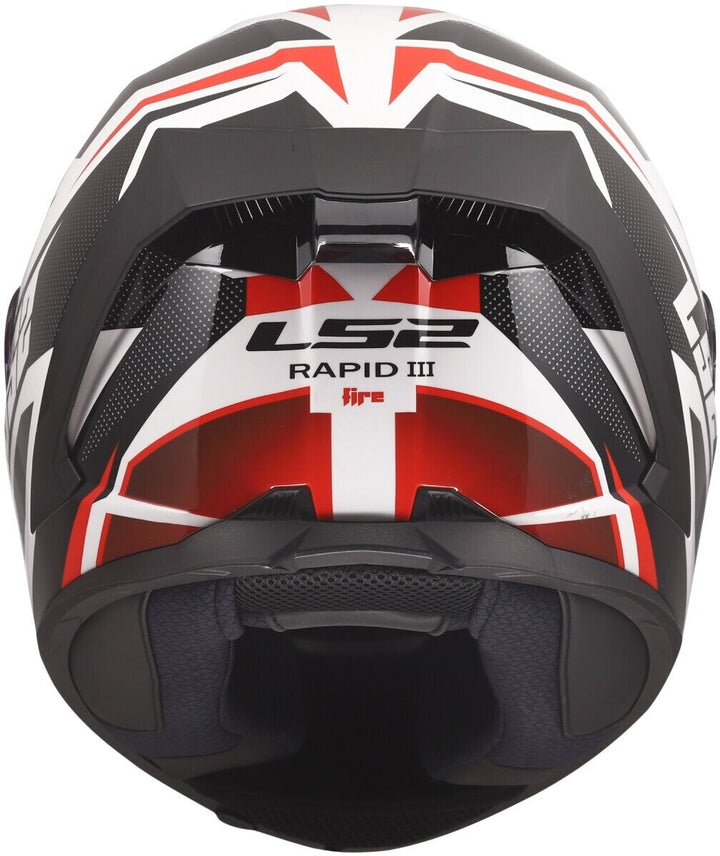 Casco Integrale LS2 Rapid III - XTREM - Bianco Nero Rosso