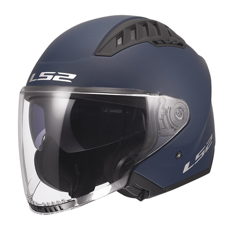 Casco Jet LS2 Copter II - Navy Blue