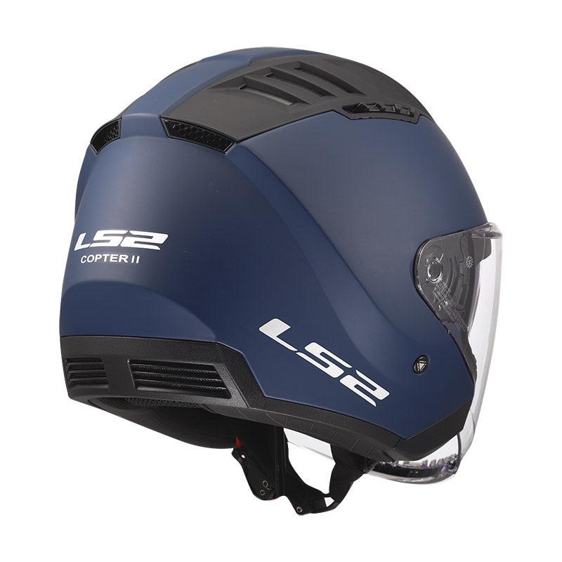 Casco Jet LS2 Copter II - Navy Blue