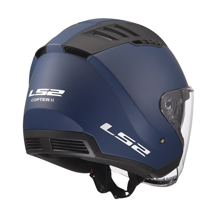 Casco Jet LS2 Copter II - Navy Blue