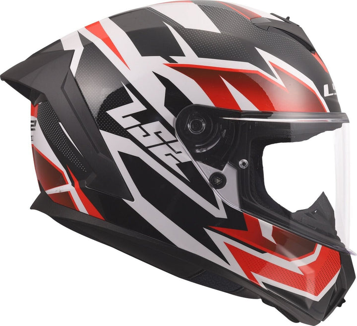 Casco Integrale LS2 Rapid III - XTREM - Bianco Nero Rosso
