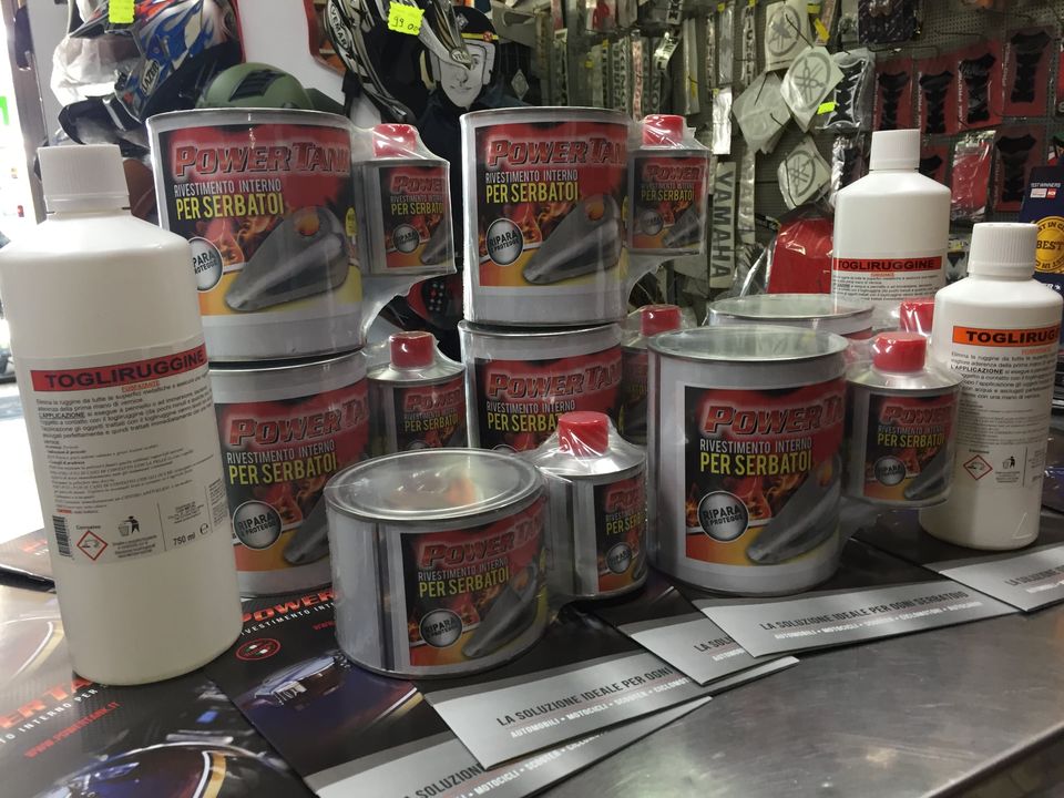 POWERTANK Trattamento serbatoio interno per moto originale tankerite 350 gr