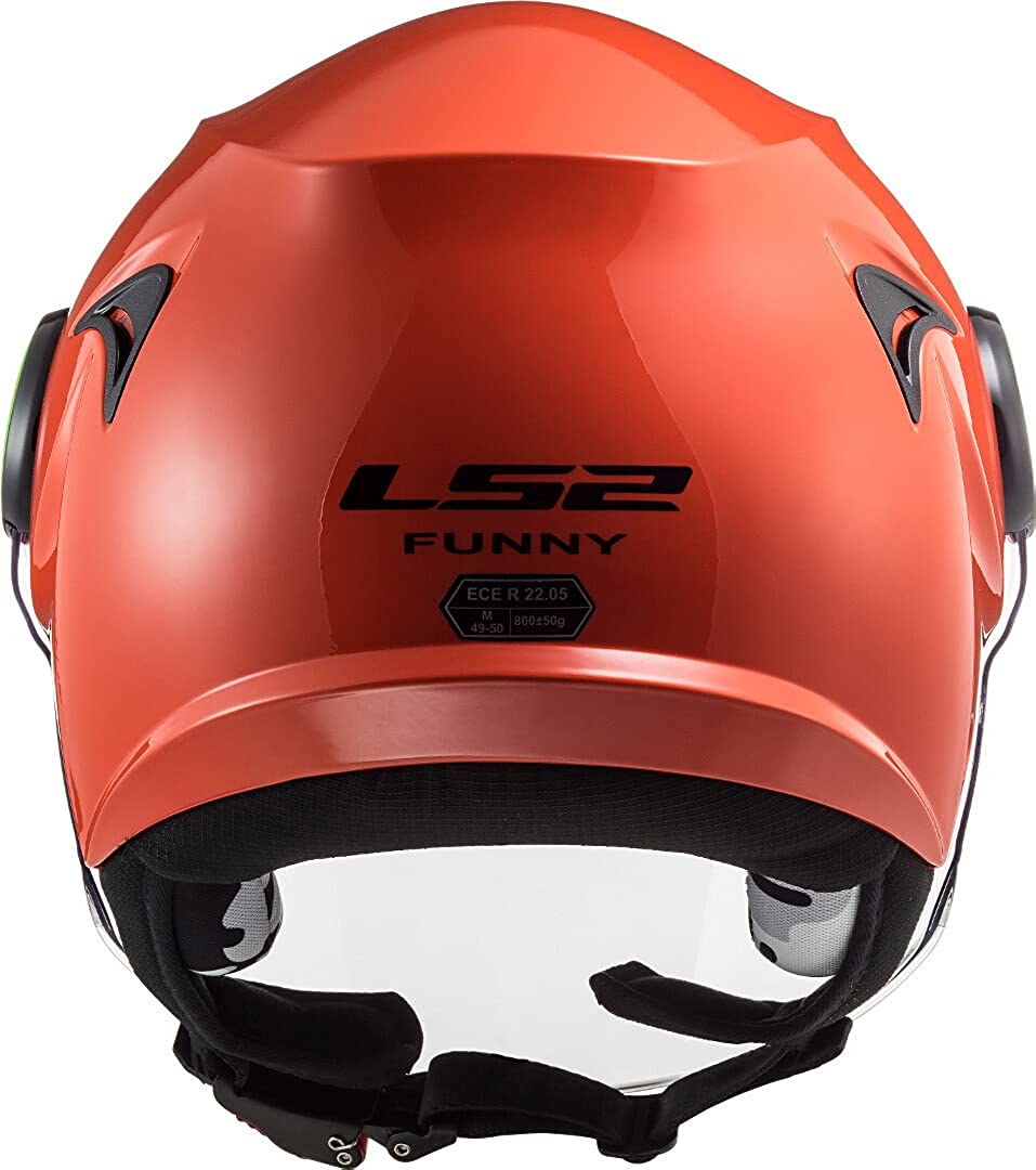 Casco JET LS2 KID OF602 - FUNNY - Rosso Lucido
