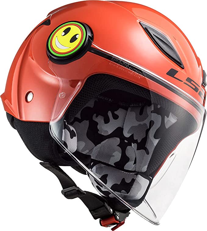 Casco JET LS2 KID OF602 - FUNNY - Rosso Lucido