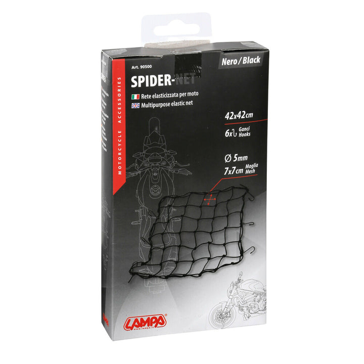 Rete elasticizzata con ganci Spider - LAMPA