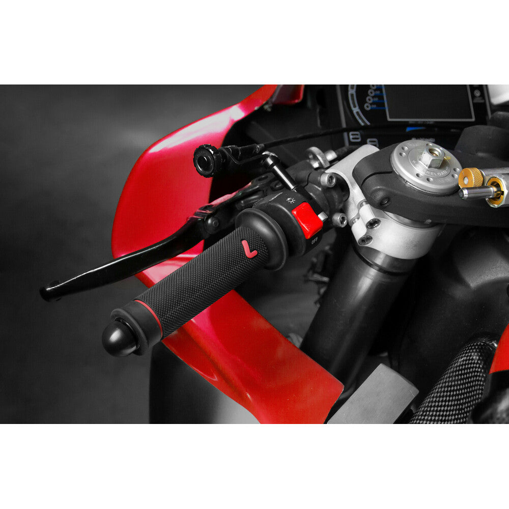 Coppia Manopole universali Sport-Grip - Rosso - LAMPA