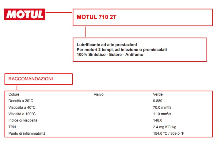 Olio motori 710 2T 1L - Motul