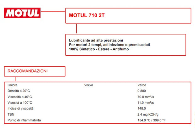 Olio motori 710 2T 1L - Motul