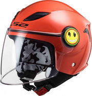 Casco JET LS2 KID OF602 - FUNNY Rosso Lucido